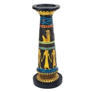   classic Ancient Egyptian Altar Candlestick And Candle