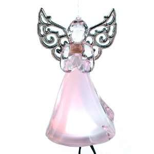  5 LED Lighted Angels   Rotates from Yellow to White   12 