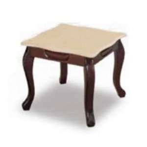  Belton Capuccino/Dark Brown End Table Cabriole Leg Richly 