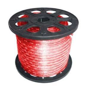    150 3 Wire 120 Volt 1/2 Red Rope Light Spool: Home & Kitchen