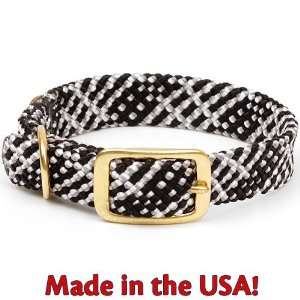 Mendota Double Braided Collar 1 inch x 21 inches Salt and Pepper 