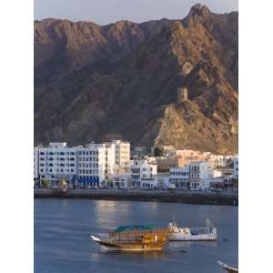  Dhow in the Harbour, Mutrah, Muscat, Oman, Middle East 