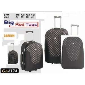   BROWN Rolling Travel Luggage Set 4 pc duffel bag: Everything Else