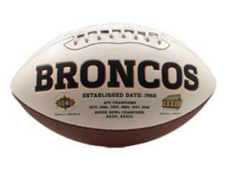 Denver BRONCOS NFL Signature Series Full Size Football  