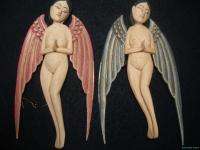 Balinese ANGEL Goddess Fairies Christmas Ornament~Hand carved wood 