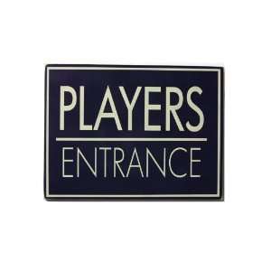  Players Entrance Custom Wood Sign Patio, Lawn & Garden