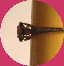 10 Kt Rose Gold Rhodolite Garnet Ring S 6.5  