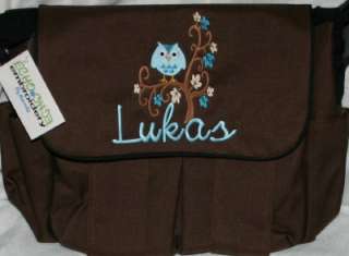 Personalized Baby Diaper bag Monkey Lion Owl Butterfly  