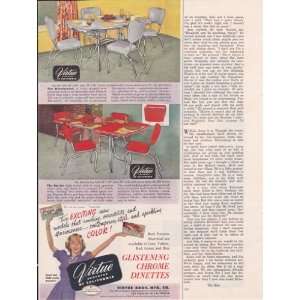   Chrome Dinettes 1952 Original Vintage Advertisement: Everything Else
