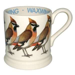  Emma Bridgewater Birds Waxwing 1/2 Pint Mug: Kitchen 
