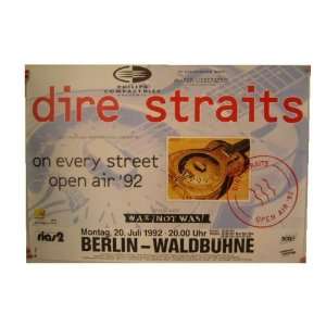 Dire Straits Concert Poster The Berlin 1992