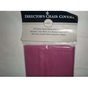  Rose Directors Chair Covers: Seat, Back and 2 Round Seat 