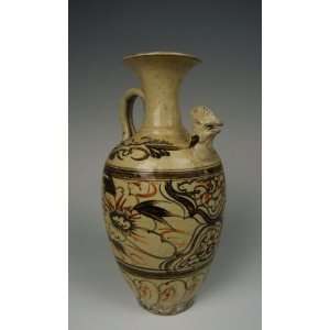  Black&Brown Coloring Porcelain Wine Pot, Chinese Antique Porcelain 