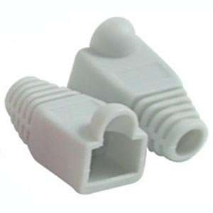  Cables To Go OD 6.0mm RJ45 Plug Cover. 50PK RJ45 GRAY SNAGLESS BOOT 