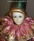 vintage porcelain clown doll  