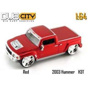  Jada Dub City Kustoms Candy Red Hummer H3T Concept 1:64 