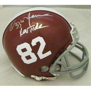 Signed Ozzie Newsome Mini Helmet   Alabama Crimson Tide   Autographed 