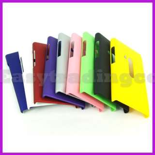 9x Hard Rubberized Back Cover Case for Nokia N9 Black Blue Pink Purple 