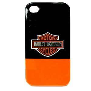  Harley Davidson iPhone 4 Black and Orange Cover Cell 