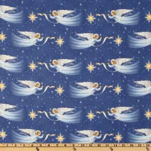   Angels Heavenly Blue Fabric By The Yard Arts, Crafts & Sewing