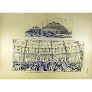  1893 Troyes Locomotive Banquet French Print Rotunda
