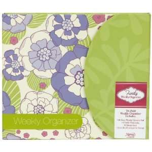   Weekly Organizer   Green Modern Floral (MTOS 9408): Office Products