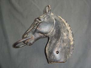 VTG Cast Iron Horse Head Hitch Hitching Post  