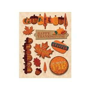  Fall Harvest Thanksgiving Adhesive Chipboard: Office 