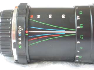 VIVITAR 70 210mm f4.5 5.6 Zoom Lens Minolta MD w/case+ 019643184862 