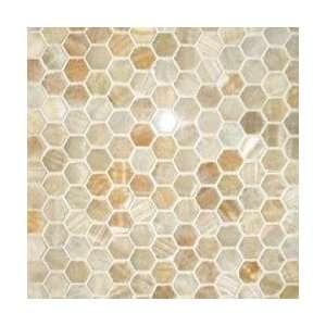  Honey Onyx Hexagons Polished Mosaic