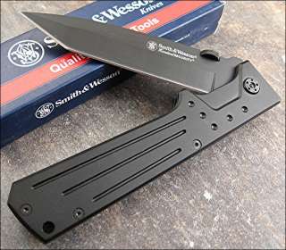 Smith & Wesson Large Homeland Security Black Teflon 420 Tanto Knife 