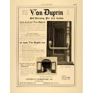  1915 Ad Vonnegut Hardware Co. Von Duprin No. 1127 Door 