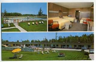 Postcard Bel Aire Motel in Mackinaw City, Michigan  