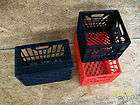 red black milk crates 4 and 6 gallon size; storage container 