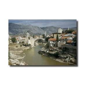  Stone Buildings Mostar Yugoslavia Giclee Print