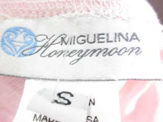 MIGUELINA HONEYMOON Linen Lace Sleeveless Dress Sz S  
