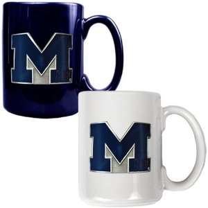  Michigan Wolverines   NCAA 2pc Ceramic Mug Set   Primary 