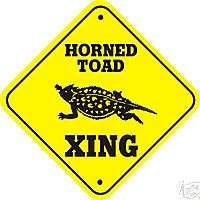 Horned Toad Xing Sign   Many Reptile/ Wildlife Crossing  