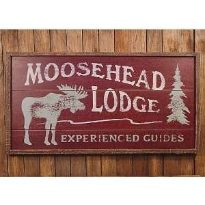  Moosehead Lodge Sign Patio, Lawn & Garden