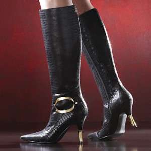 Midnight Velvet Brand New Black Marilyn Boot Size 9.5 M   9 1/2 Fall 