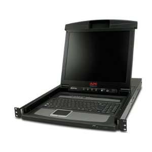   17 RACK CONSOLE INTEGRATED 8 PORT KVM LCD Monitor Electronics