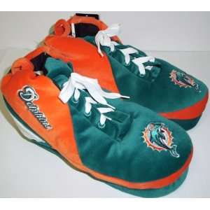  Miami Dolphins NFL Plush Sneaker Slippers Sports 