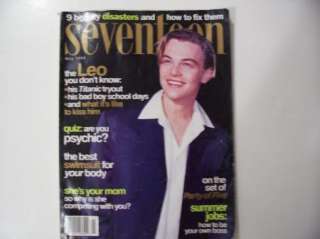 Seventeen Leo Leonardo Dicaprio May 1998 Vintage Issue  