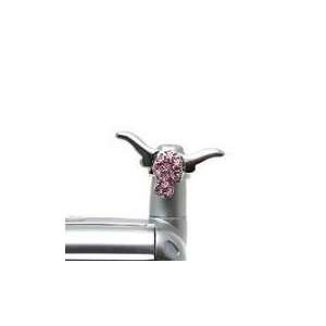 com Cell Phone Antenna Ring Charms ~ Pink Crystal Longhorn Bull Cell 