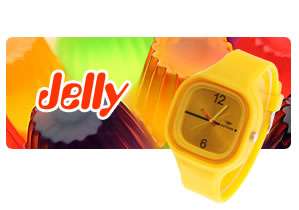 Fashion Faddish 10 Colour Slap style Jelly Quartz Wrist Watch  