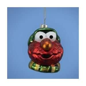  Sesame Street Glass Ornament   Elmo Head: Everything Else