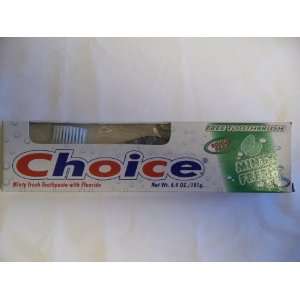  Choice Toothpaste, Minty Fresh, 6.4 Ounce, Bonus Pack 