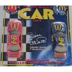   1997 Mcdonalds Racing Team Bill Elliott Mini Cars Set: Everything Else