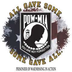 ALL GAVE SOME, SOME GAVE ALL T SHIRT PATRIOTIC POW LD  