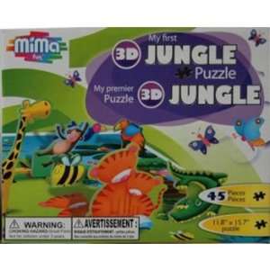  Mima   45 Piece My First 3D Puzzle   JUNGLE Toys & Games